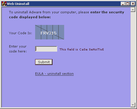My PC Tuneup Web Uninstall